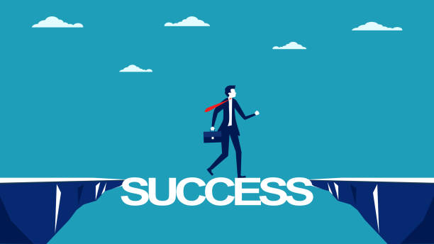 istock Businessman with the word success. business success 1391898454