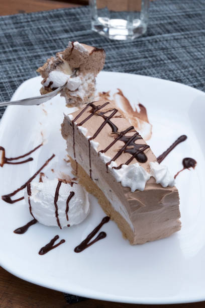 istock Delicious dessert in a restaurant served on plate. 1391907078