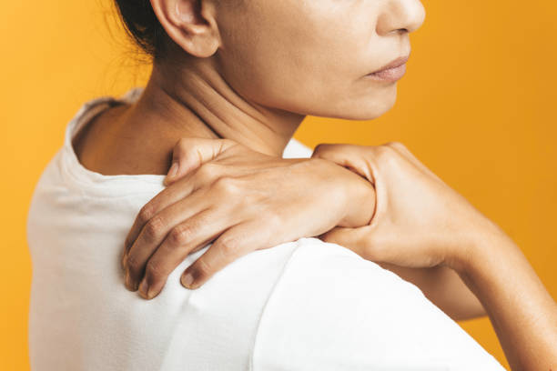 istock Woman With Neck Pain 1391910753