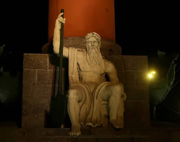 Statue of Poseidon in Saint Petersburg