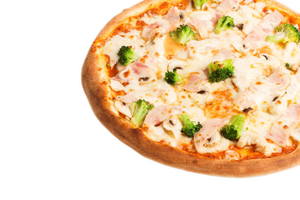 Pizza with speck and walnuts