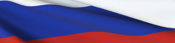 istock Flag of Russia is waving.3D rendering. Design blank. Layout. Banner 1391925221