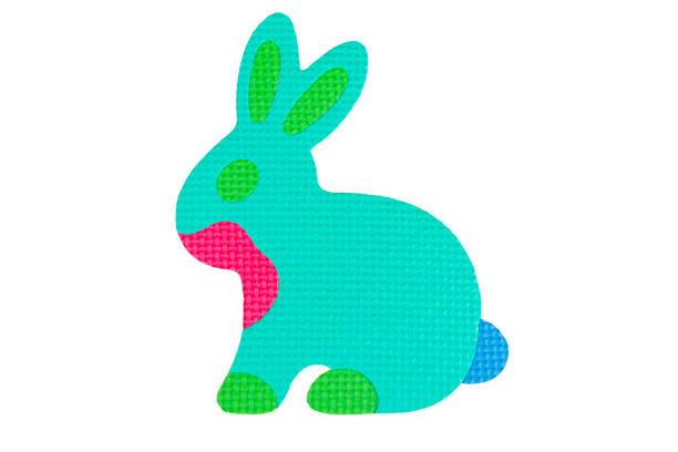 rabbit cute card nature background