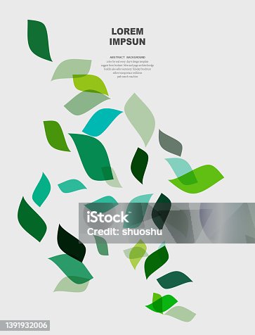 istock abstract color minimalism leaf pattern background design element 1391932006