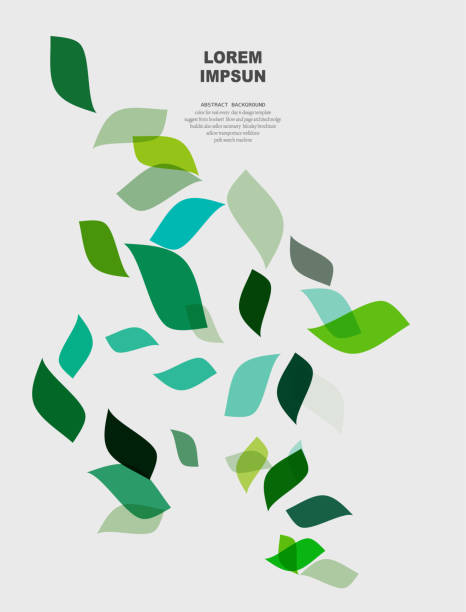 abstract color minimalism leaf pattern background design element vector art illustration