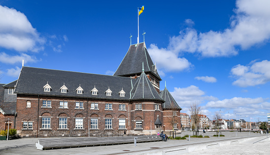 Aarhus, Denmark. Sunday 10 April 2022. Old Custom House 'Toldboden' in Aarhus, Denmark