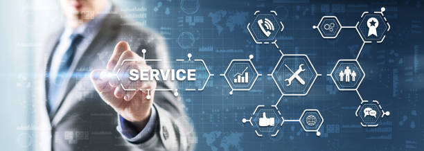 istock Technical Service Business Technology Internet Concept. 3D icons 1391939544