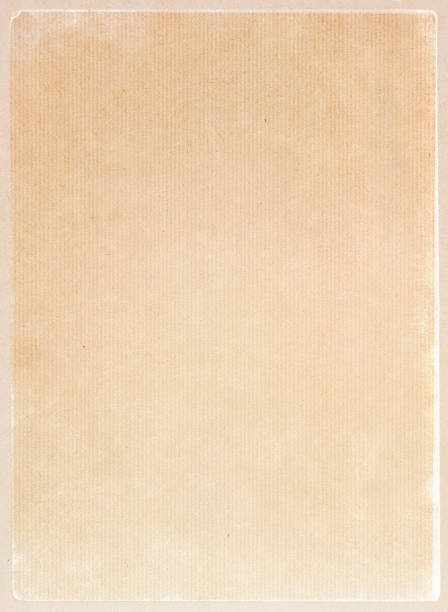 Vintage Distressed Brown Lined Kraft Paper Background Border