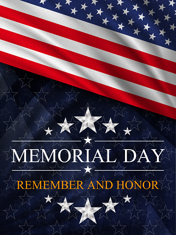 Memorial day background. National holiday of the USA. Vector illustration.