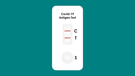 Covid-19 rapid antigen test. PCR device.