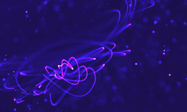 istock Ultra violet galaxy background. Space background illustration universe with Nebula. 2018 Purple technology background. Artificial intelligence concept 1391946166