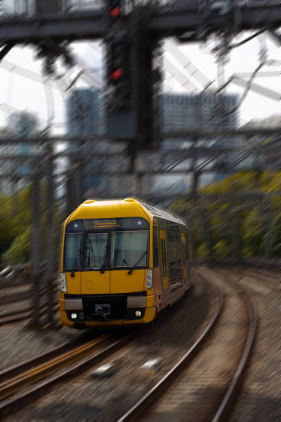 istock Commuter train approaching a train station in Sydney NSW Australia 1391946429