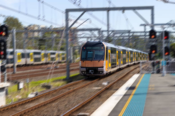 istock Commuter train approaching a train station in Sydney NSW Australia 1391946430