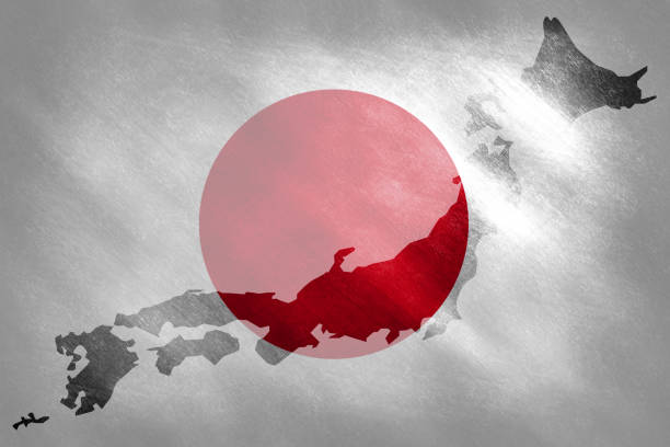 istock The outline of the Japanese border 1391946456