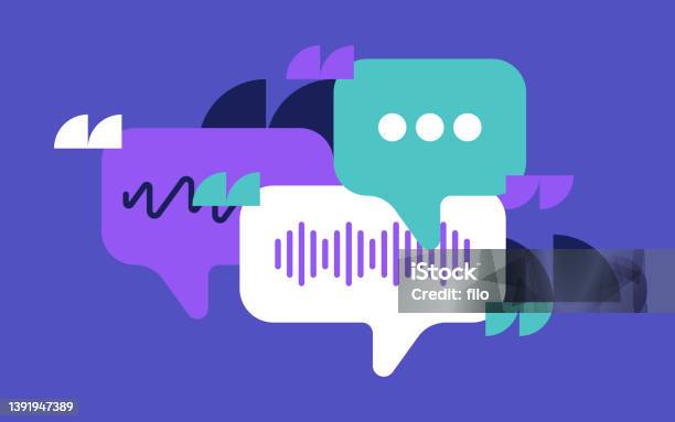 Talking Chatting Speech Bubble Modern Designs-vektorgrafik och fler bilder på Diskussion - Diskussion, Prata, Kommunikation