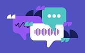 istock Talking Chatting Speech Bubble Modern Designs 1391947389