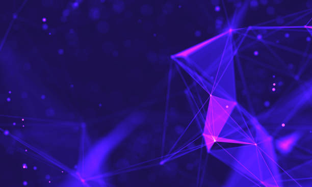 istock Ultra violet galaxy background. Space background illustration universe with Nebula. 2018 Purple technology background. Artificial intelligence concept 1391947391