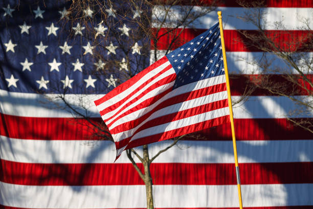 istock US flags during the national holidays 1391947392