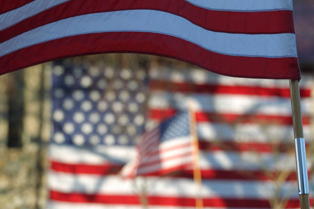 istock US flags during the national holidays 1391947399