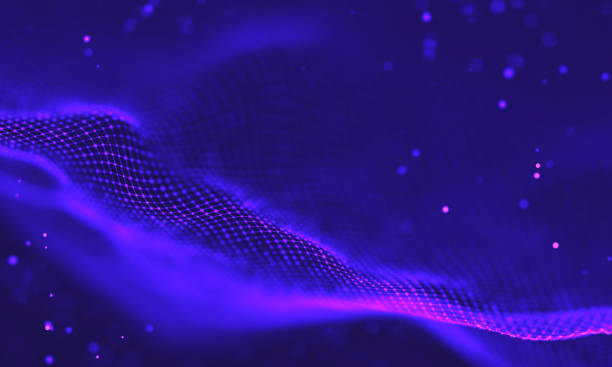 istock Ultra violet galaxy background. Space background illustration universe with Nebula. 2018 Purple technology background. Artificial intelligence concept 1391947453