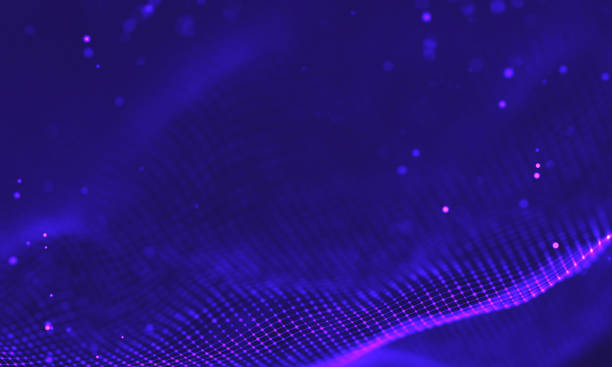istock Ultra violet galaxy background. Space background illustration universe with Nebula. 2018 Purple technology background. Artificial intelligence concept 1391947499