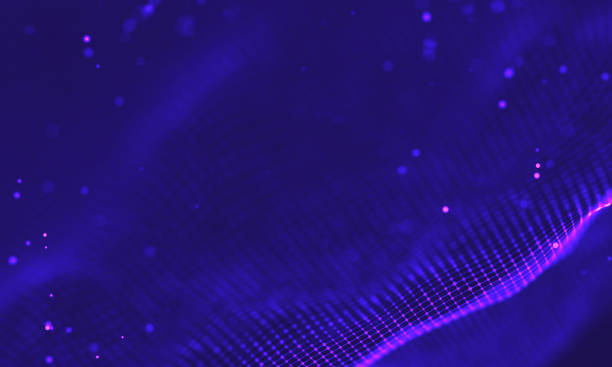 istock Ultra violet galaxy background. Space background illustration universe with Nebula. 2018 Purple technology background. Artificial intelligence concept 1391947519