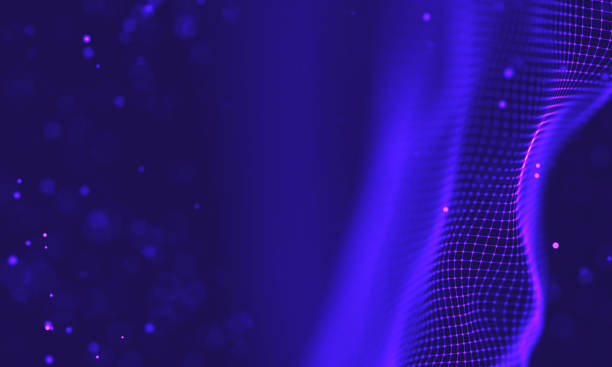 istock Ultra violet galaxy background. Space background illustration universe with Nebula. 2018 Purple technology background. Artificial intelligence concept 1391947802