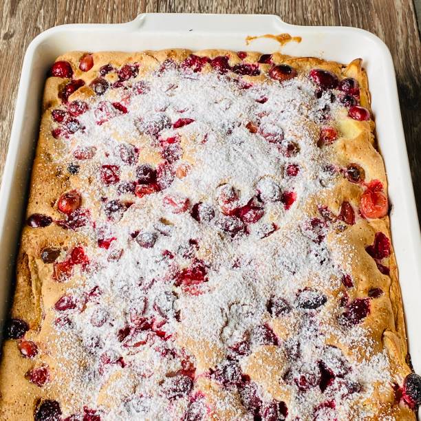 istock Image of a sweet pie with apples and cranberries 1391947834