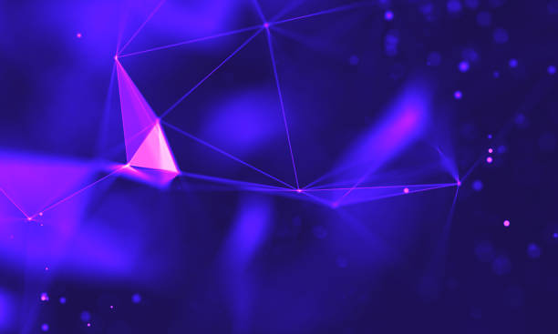 istock Ultra violet galaxy background. Space background illustration universe with Nebula. 2018 Purple technology background. Artificial intelligence concept 1391947898