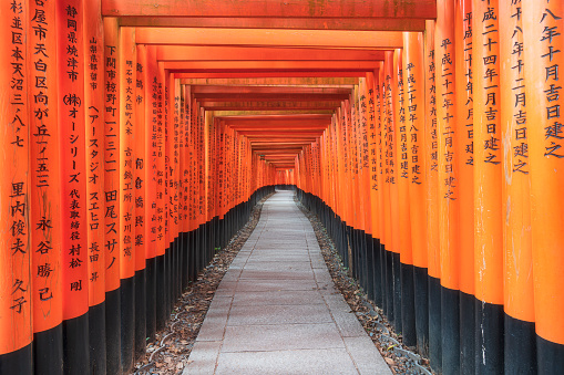 Fushimi Inari's most well-known worldwide as tourist destination for tourists with its unique Tunnel-like red torii gates. This popular shrine is said to have as many as 32,000 sub-shrines.