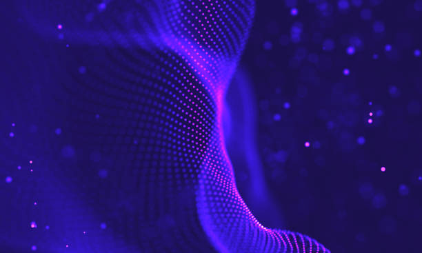 istock Ultra violet galaxy background. Space background illustration universe with Nebula. 2018 Purple technology background. Artificial intelligence concept 1391949257
