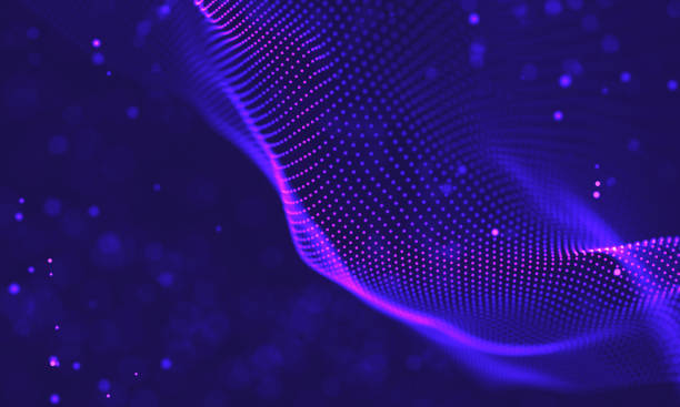 istock Ultra violet galaxy background. Space background illustration universe with Nebula. 2018 Purple technology background. Artificial intelligence concept 1391949324