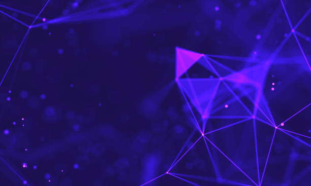istock Ultra violet galaxy background. Space background illustration universe with Nebula. 2018 Purple technology background. Artificial intelligence concept 1391951017