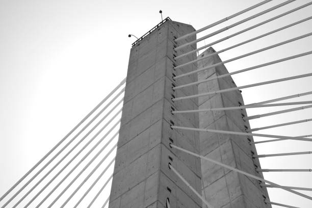 Part of the magnificent architecture that the Mario M. Cuomo Bridge is constructed  of.