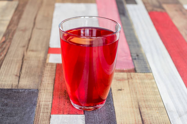 istock a glass of red compote on white table 1391962218