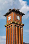 istock Clock tower in town center. 1391965516