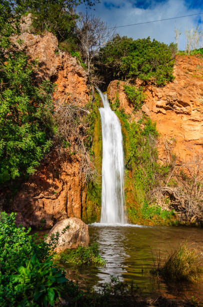 Vicar Waterfall waterfall near  the town of Alte. alte algarve stock pictures, royalty-free photos & images