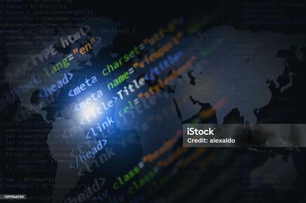 Computer Language Skill Background Html Computer Language Stock Photo - Download Image Now - Backgrounds ...