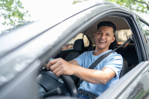 istock Asian man in the car 1391968081