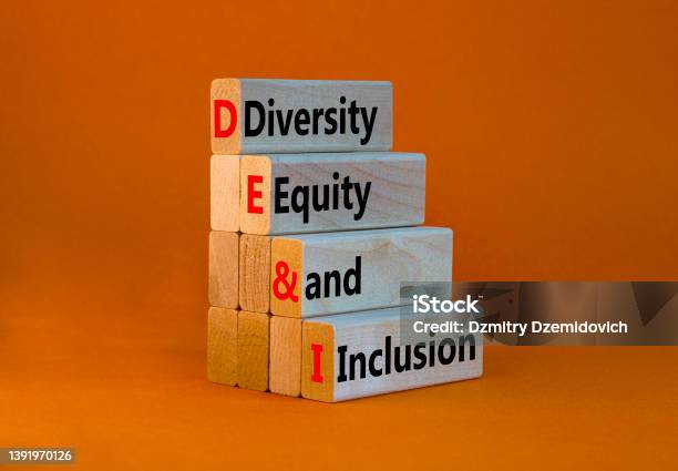 Dei Diversity Equity And Inclusion Symbol Concept Words Dei Diversity Equity And Inclusion On Wooden Blocks On Beautiful Orange Background Business Dei Diversity Equity And Inclusion Concept Stock Photo - Download Image Now