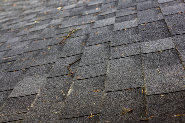 istock Generic Gray Black Roof Top Texture from Side View 1391970800
