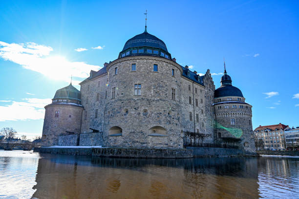 old stone castle in orebro sweden called orebro castle april 11 2022 - örebro slott bildbanksfoton och bilder