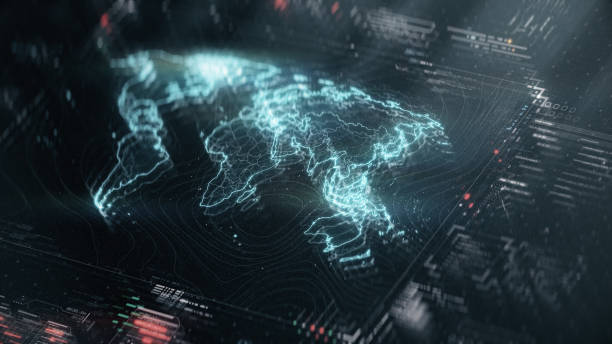 istock World Map infographics on digital screen 1391980756