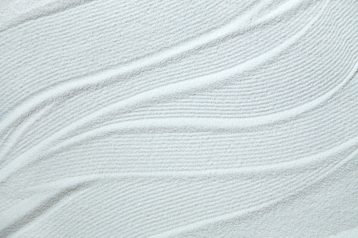 White sand pattern close up