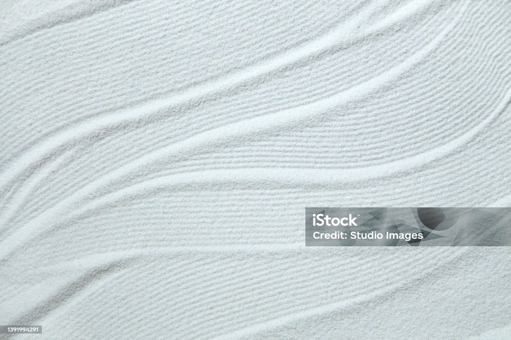 White sand White sand pattern close up Tranquility Stock Photo