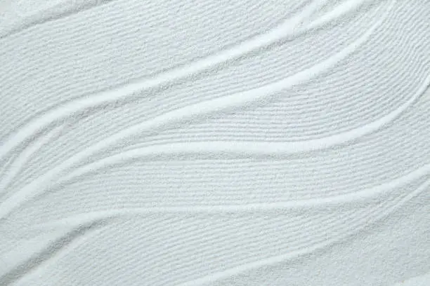 White sand pattern close up
