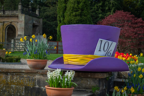 Large mad hatter hat stock photo