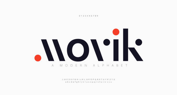 font alfabet perkotaan modern abstrak. tipografi olahraga, teknologi, mode, digital, font logo kreatif masa depan. ilustrasi vektor - logo ilustrasi stok