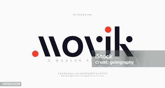 istock Abstract modern urban alphabet fonts. Typography sport, technology, fashion, digital, future creative logo font. vector illustration 1392024339