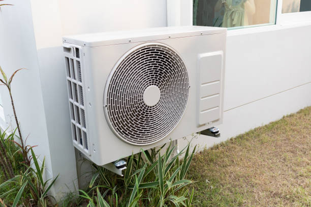 istock Air condition outdoor unit compressor install outside the house 1392031474